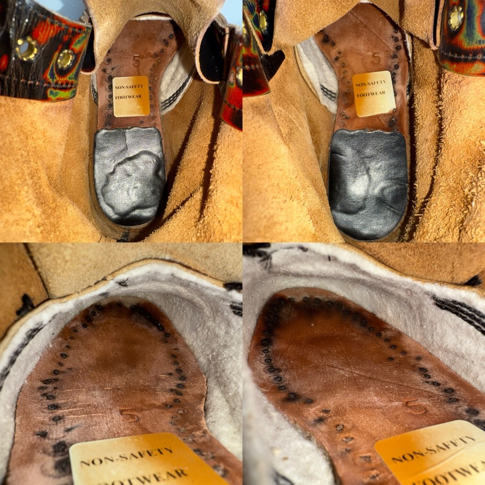 Vintage Getta Grip Dr. Martens MIE Thermal Rainbow Hot Spot Acid Boots UK 5 - Picture 11 of 16